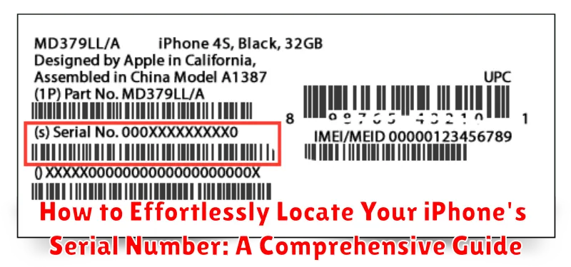 How to Effortlessly Locate Your iPhone's Serial Number: A Comprehensive Guide