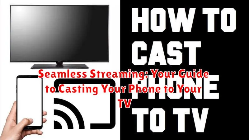Seamless Streaming: Your Guide to Casting Your Phone to Your TV
